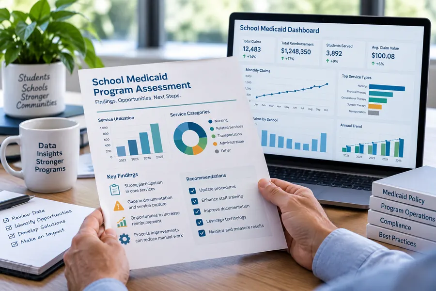 School Medicaid program assessment report and program data analysis